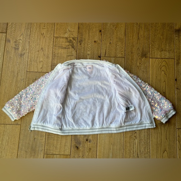 More Than Magic Girls' Sequin Bomber Jacket size XS 4/5 - Picture 8 of 10